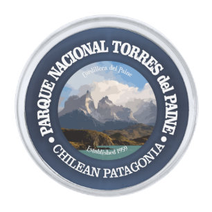 Torres del Paine National Park Silver Finish Lapel Pin