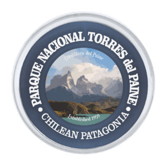 Torres del Paine National Park Silver Finish Lapel Pin