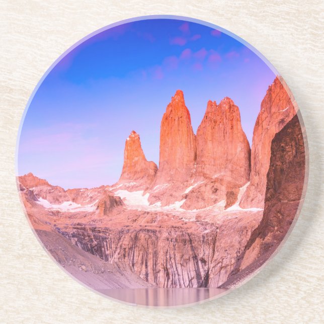 Torres del Paine Sandstone Coaster (Front)