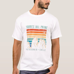 Torres del Paine T Shirt Retro Chile Mountain Hiki