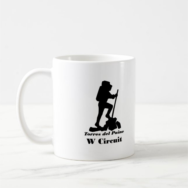 Torres del Paine - W Circuit - Hiking Coffee Mug (Left)