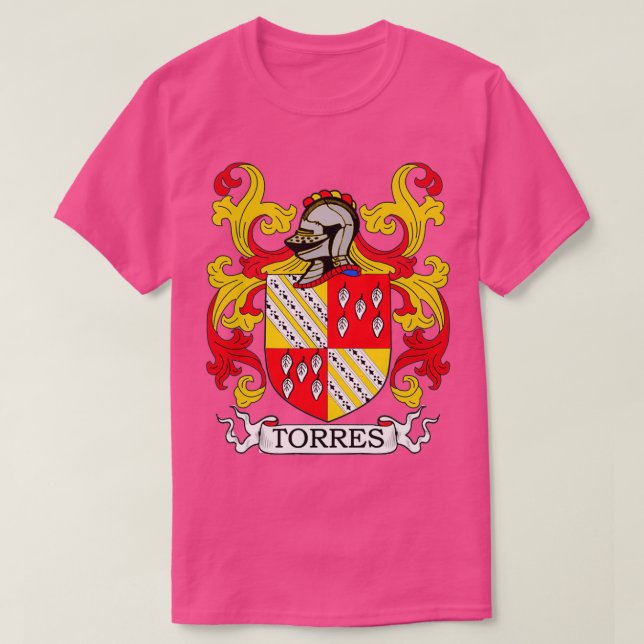 Torres Family Crest  T-Shirt (Design Front)