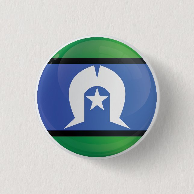 Torres Strait Islands  Round Icon Flag Button (Front)
