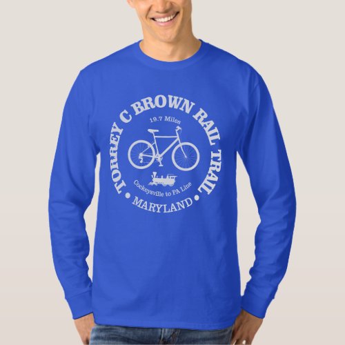 Torrey C Brown Rail Trail cycling T_Shirt