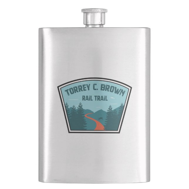 Torrey C. Brown Rail Trail Maryland Flask (Front)