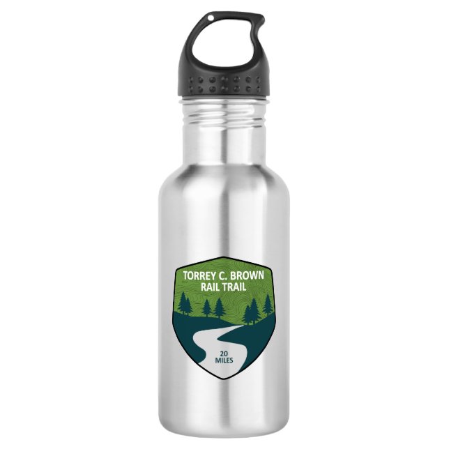 Torrey C. Brown Rail Trail Stainless Steel Water Bottle (Front)