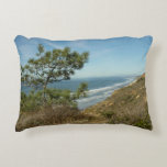 Torrey Pine and California Coastline Landscape Accent Pillow