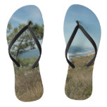 Torrey Pine and California Coastline Landscape Flip Flops