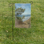 Torrey Pine and California Coastline Landscape Garden Flag