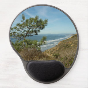 Torrey Pine and California Coastline Landscape Gel Mouse Pad