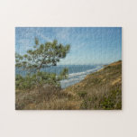 Torrey Pine and California Coastline Landscape Jigsaw Puzzle