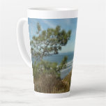 Torrey Pine and California Coastline Landscape Latte Mug