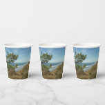 Torrey Pine and California Coastline Landscape Paper Cups