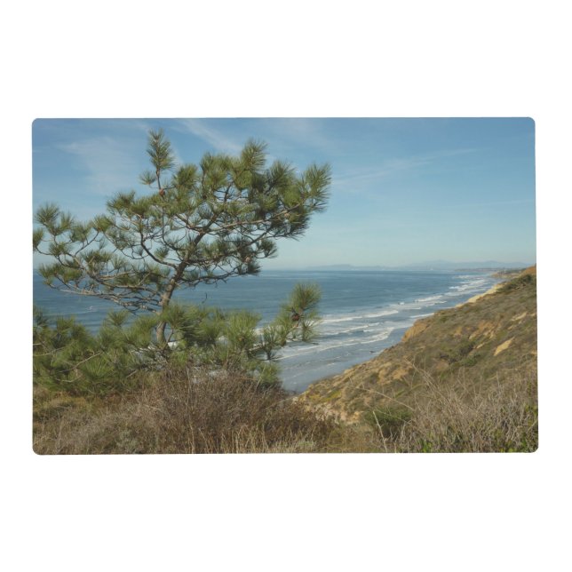 Torrey Pine and California Coastline Landscape Placemat (Front)