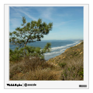 Torrey Pine and California Coastline Landscape Wall Decal