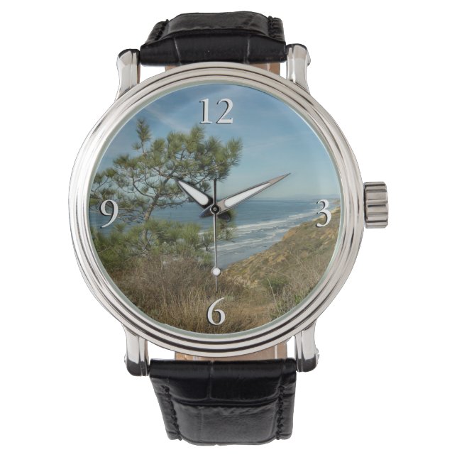 Torrey Pine and California Coastline Landscape Watch (Front)