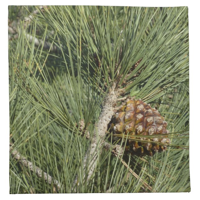Torrey Pine Closeup California Botanical Cloth Napkin (Front)