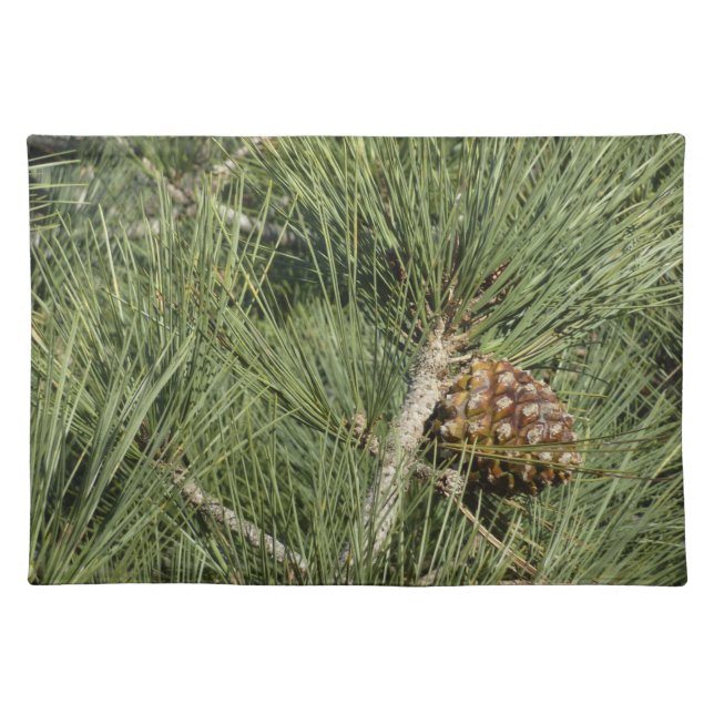 Torrey Pine Closeup California Botanical Cloth Placemat (Front)