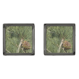 Torrey Pine Closeup California Botanical Cufflinks