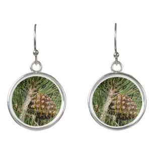 Torrey Pine Closeup California Botanical Earrings
