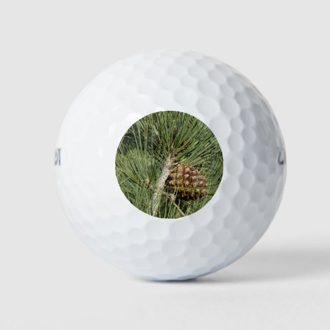Torrey Pine Closeup California Botanical Golf Balls (Front)