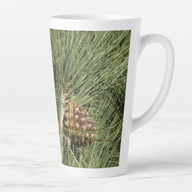 Torrey Pine Closeup California Botanical Latte Mug (Right)