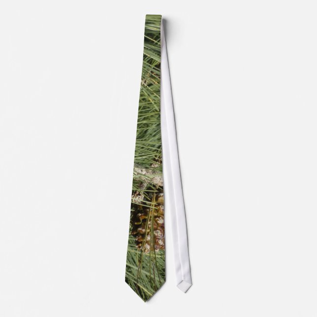Torrey Pine Closeup California Botanical Neck Tie (Front)