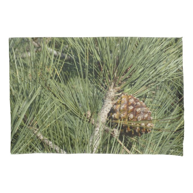 Torrey Pine Closeup California Botanical Pillow Case (Front)