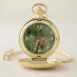 Torrey Pine Closeup California Botanical Pocket Watch
