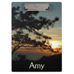 Torrey Pine Sunset I California Landscape Clipboard