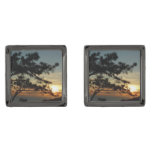 Torrey Pine Sunset I California Landscape Cufflinks