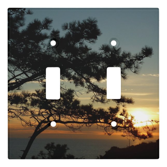 Torrey Pine Sunset I California Landscape Light Switch Cover (Front)