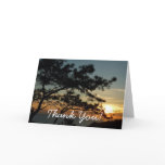 Torrey Pine Sunset I California Landscape Thank You Card