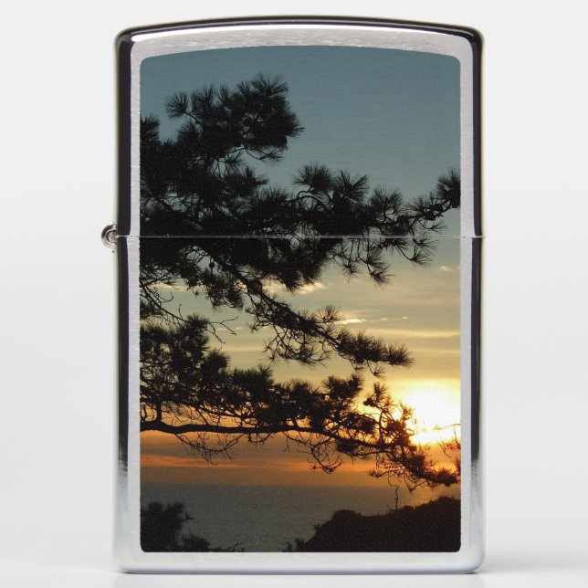 Torrey Pine Sunset I California Landscape Zippo Lighter (Front)