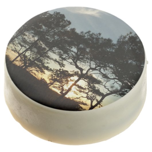 Torrey Pine Sunset II California Landscape Chocolate Covered Oreo (Angled)