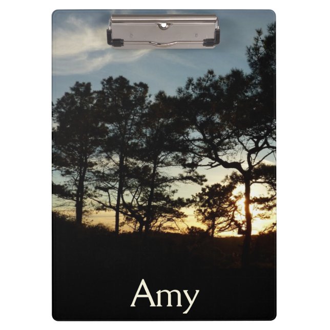 Torrey Pine Sunset II California Landscape Clipboard (Front)