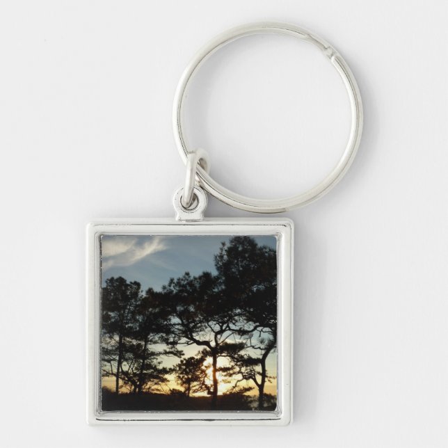 Torrey Pine Sunset II California Landscape Keychain (Front)