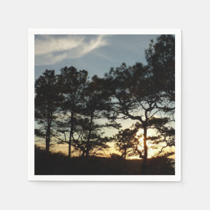 Torrey Pine Sunset II California Landscape Paper Napkins