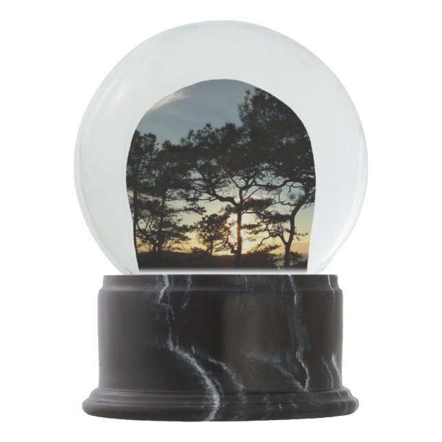 Torrey Pine Sunset II California Landscape Snow Globe (Front)