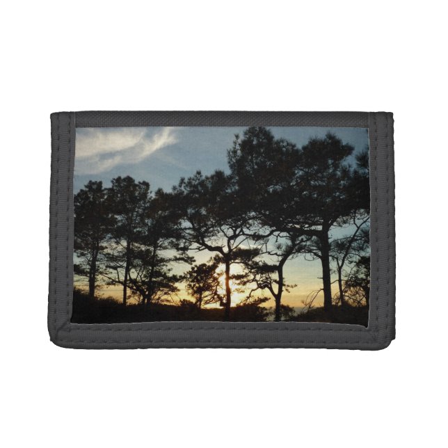 Torrey Pine Sunset II California Landscape Trifold Wallet (Front)