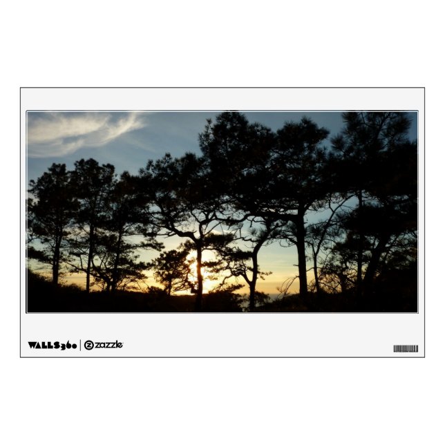 Torrey Pine Sunset II California Landscape Wall Sticker (Front)