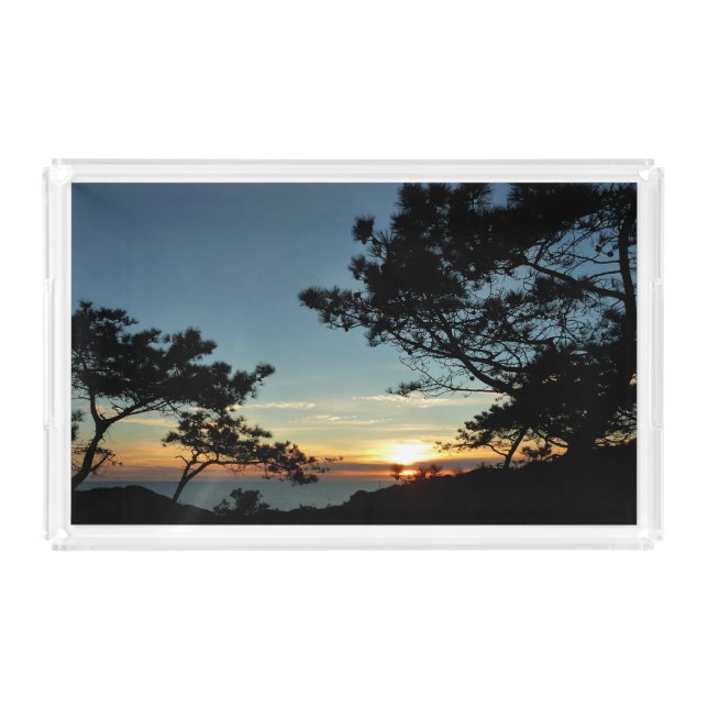 Torrey Pine Sunset III California Landscape Acrylic Tray (Front)