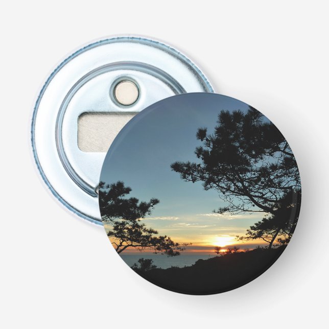 Torrey Pine Sunset III California Landscape Bottle Opener (Front)