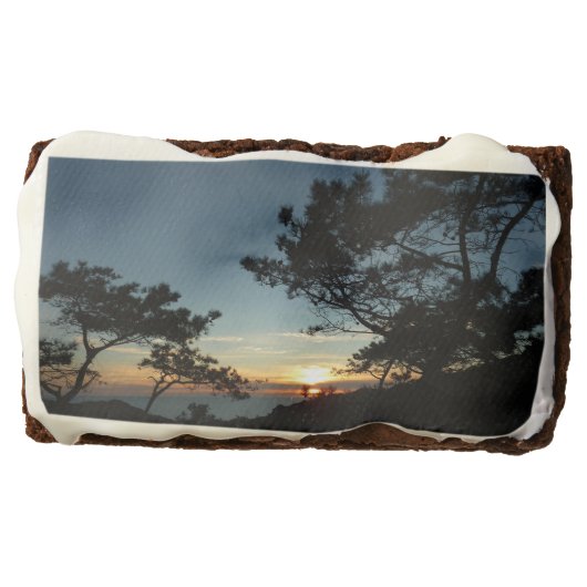 Torrey Pine Sunset III California Landscape Brownie (Front)