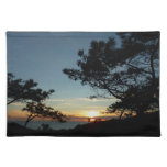 Torrey Pine Sunset III California Landscape Cloth Placemat