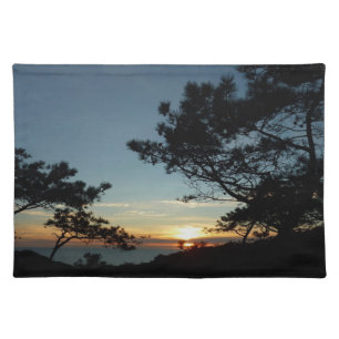 Torrey Pine Sunset III California Landscape Cloth Placemat