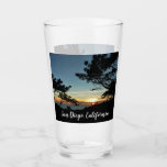 Torrey Pine Sunset III California Landscape Glass