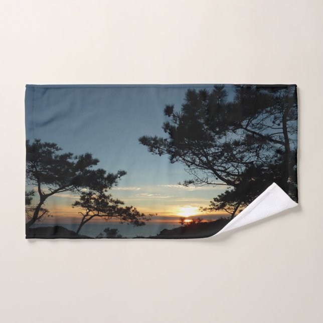 Torrey Pine Sunset III California Landscape Hand Towel (Hand Towel)