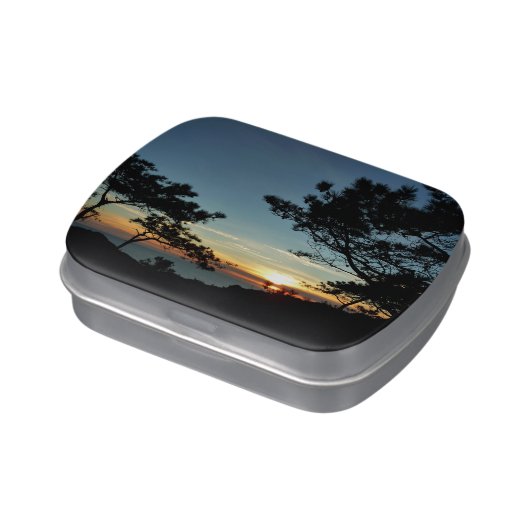 Torrey Pine Sunset III California Landscape Jelly Belly Tin (Side)