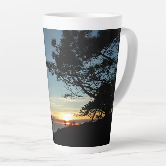 Torrey Pine Sunset III California Landscape Latte Mug (Right Angle)